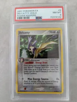 2007 Pokemon - Delcatty 8/108 - EX Power Keepers - PSA 8 NM-MT - Image 1