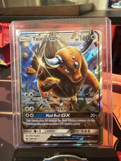 Tauros GX 100/149 - Sun & Moon Base Set Full Art Holo - Pokemon TCG 2017 - Image 2