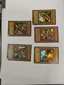 Yu-Gi-Oh! Exodia the Forbidden One Complete Set LOB Ultra Rare Original Vintage - Image 2