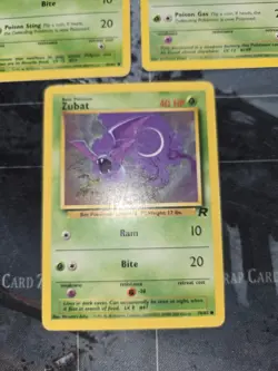 Team Rocket 3 Card Lot Ekans, Koffing, Zubat Pokemon Vintage - Image 4