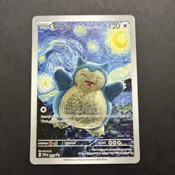 Snorlax Van Gogh Unbranded Starry Night Custom Fan Art Card - Image 1