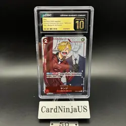 CGC PRISTINE 10 Sanji OP01-013 Promo 25th Anniversary Edition ONE PIECE Card 50 - Image 1