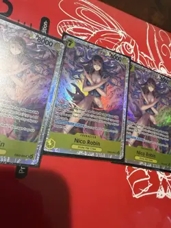 Bandai One Piece CCG EB03 Nico Robin SR Foil Card Lot (3 Card Playset) - Image 2