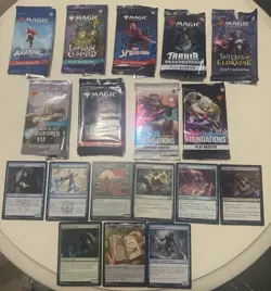 MAGIC THE GATHERING CARDS BULK LOT x139 MIXED SERIES- PACKS ARE OPENED MUST SEE - Image 1