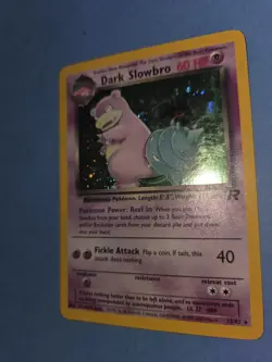 Dark Slowbro Holo 12/82 Team Rocket Vintage Pokemon Card WOTC – Damaged - Image 5