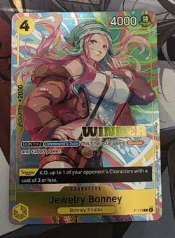 Jewelry Bonney (Heroines Battle Winner Pack) P-113 OnePiece Promotion Cards Foil - Image 1
