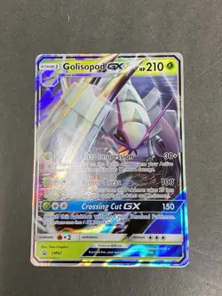 Golisopod GX SM62 Sun & Moon Black Star Promo Holo Pokemon Card LP - Image 1
