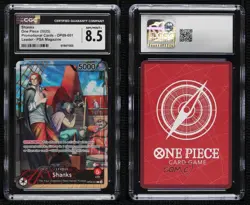 2022-Current One Piece Card Game: Promos English Shanks #OP09-001 CGC 8.5 - Image 3