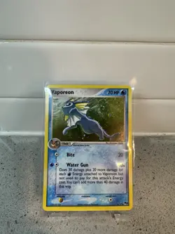 Vaporeon 6/17 POP Series 3 Promo Pokemon Card Holo Foil Rare Swirl Near Mint - Image 2