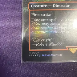 Hunting Velociraptor (Borderless) Foil - Universes Beyond: Jurrasic World (REX) - Image 2