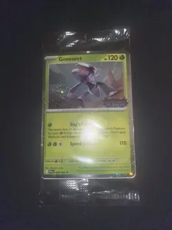 2025 Pokemon Phantasmal Flames Genesect 008/094 Stamped Bestbuy Exclusive SWIRL! - Image 3