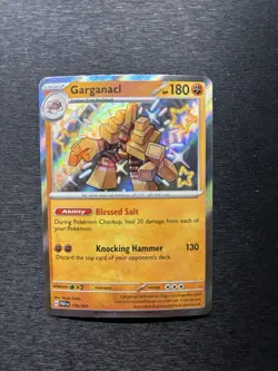 Pokemon Scarlet & Violet: Paldean Fates #178/091 Garganacl Holo Shiny Rare - Image 1