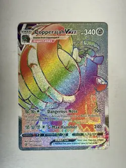 Copperajah VMAX Secret Rare 199/192 Rebel Clash Pokemon TCG - Image 1