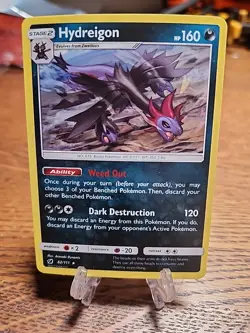 Hydreigon 62/111 Sm-Crimson Invasion Cracked Ice Holo Rare 2017 Pokemon TCG - Image 1