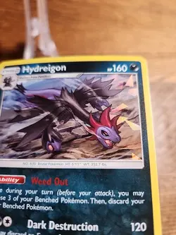 Hydreigon 62/111 Sm-Crimson Invasion Cracked Ice Holo Rare 2017 Pokemon TCG - Image 3