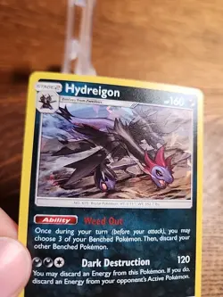 Hydreigon 62/111 Sm-Crimson Invasion Cracked Ice Holo Rare 2017 Pokemon TCG - Image 4