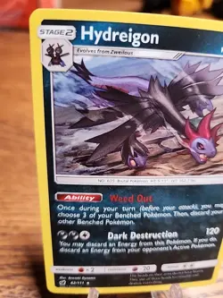 Hydreigon 62/111 Sm-Crimson Invasion Cracked Ice Holo Rare 2017 Pokemon TCG - Image 5