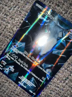 2013 POKEMON jumbo BLACK STAR PROMO DARKRAI #BW73 FULL ART - Image 4