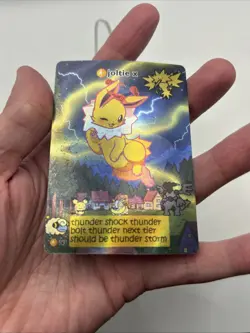 Pokiebubies 1st Edition Fan Art Chef Ken Lee Joltie X #145 Jolteon Holo Pokemon - Image 4