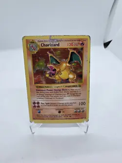 Charizard Base Set Shadowless Holo 4/102 Rare 1999 Pokemon TCG HP DMG - Image 1