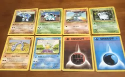 Pokemon 8 Card Lot Base Set 2 - Image 1