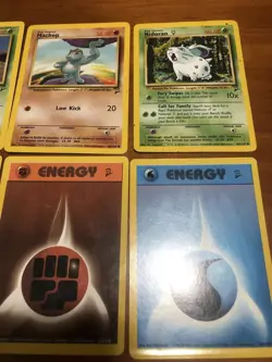 Pokemon 8 Card Lot Base Set 2 - Image 3