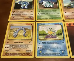 Pokemon 8 Card Lot Base Set 2 - Image 4