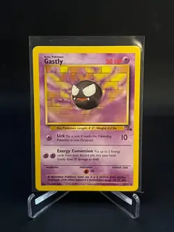 Pokemon Fossil Gastly Non-Holo 33/62 LP - Image 1