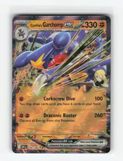 CYNTHIA'S GARCHOMP EX 104/182 POKEMON TCG NM - Image 1