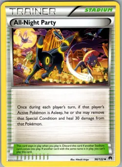 All-Night Party XY - BREAKpoint 96/122 MP-LP Pokemon Card - Image 1