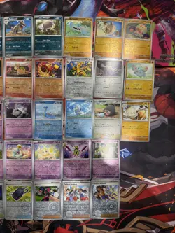 Pokemon Lot 48x Reverse Holo Cards Near Complete Paldean Fates Master Set - Image 2