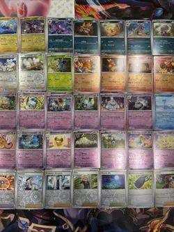 Pokemon Lot 48x Reverse Holo Cards Near Complete Paldean Fates Master Set - Image 4