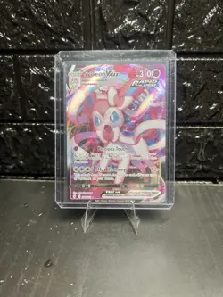 Pokemon TCG 2021 Evolving Skies Sylveon VMAX Full Art Holo 075/203 Near Mint - Image 3
