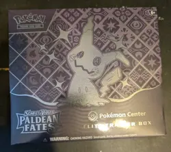 Pokemon TCG Scarlet & Violet Paldean Fates Elite Trainer Box Pokemon Center 820650856181 - Image 1