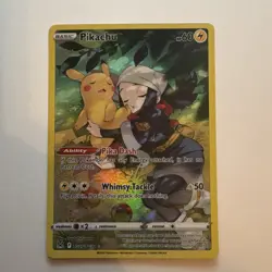 Pokemon Pikachu TG05/TG30 Lost Origin Trainer Gallery Ultra Rare Holo 60HP 50ATK - Image 1