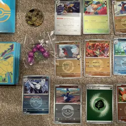 Pokemon Ascended Heroes Opened ETB Reverse Holo Sleeves Dice Coin Dividers Book - Image 5