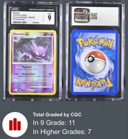 2007 Haunter 50/130 Reverse Holo Diamond & Pearl *POP 11 POKEMON CGC 9 MINT - Image 3