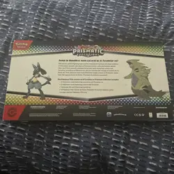 Lucario Ex Prismatic Evolutions Premium Collection Sealed Pokemon TCG - read - Image 3