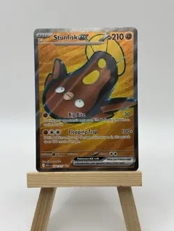 Pokemon Tcg Ascended Heroes Stunfisk 252/217 Double Rare Holo - Image 1