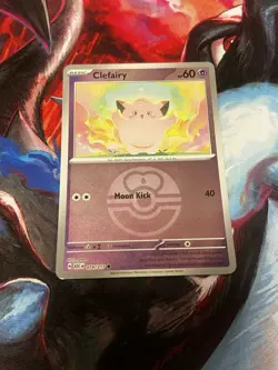 Clefairy (Love Ball Pattern) 074/217 Reverse Holo Pokemon TCG NM ASC - Image 1