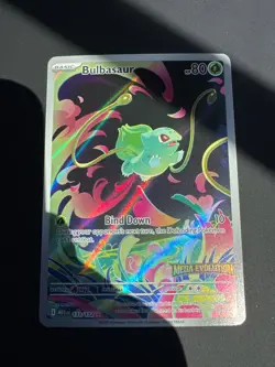 2025 Pokemon Mega Evolution Stamped Bulbasaur #133/132 Illustration Rare - Image 1