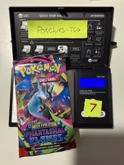(HEAVY)🔥 22.49g Pokemon TCG Phantasmal Flames Booster Pack Factory Sealed✅ - Image 1