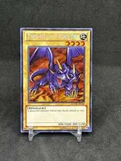 Two-Headed King Rex LCYW-EN158 Secret Rare NM Yugioh Card - Image 1