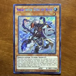 Yu-Gi-Oh! Sage with Eyes of Blue BLLR-EN055 Secret Rare Holo 1st Edition - Image 1