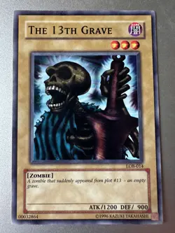 YuGiOh The 13th Grave LOB-014 The Legend of Blue Eyes White Dragon Unlimited LP - Image 1