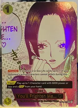 One Piece - You'll Frighten Me... (Alt Art) OP14-118 The Azure Sea's Seven Foil - Image 1
