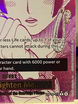 One Piece - You'll Frighten Me... (Alt Art) OP14-118 The Azure Sea's Seven Foil - Image 5
