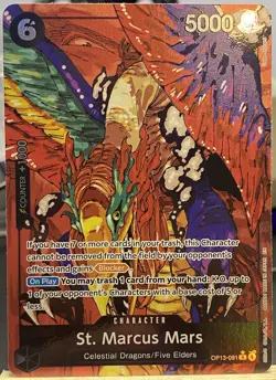 One Piece TCG: Carrying On His Will - St. Marcus Mars OP13-091 Alt Art - English - Image 1