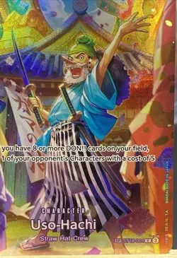 One Piece CCG - Uso-Hachi (SP) ST18-001 - Royal Blood (OP-10) - Rare Holo Mint+ - Image 5