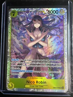 Nico Robin EB03-055 SR Foil English One Piece TCG - Image 1